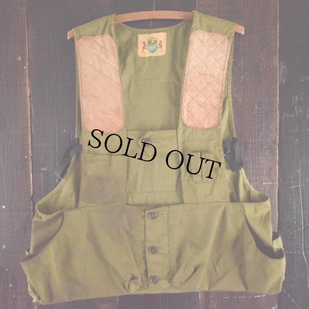 画像3: 60's〜70's Ideal パッチ付きシューティングベスト (3)