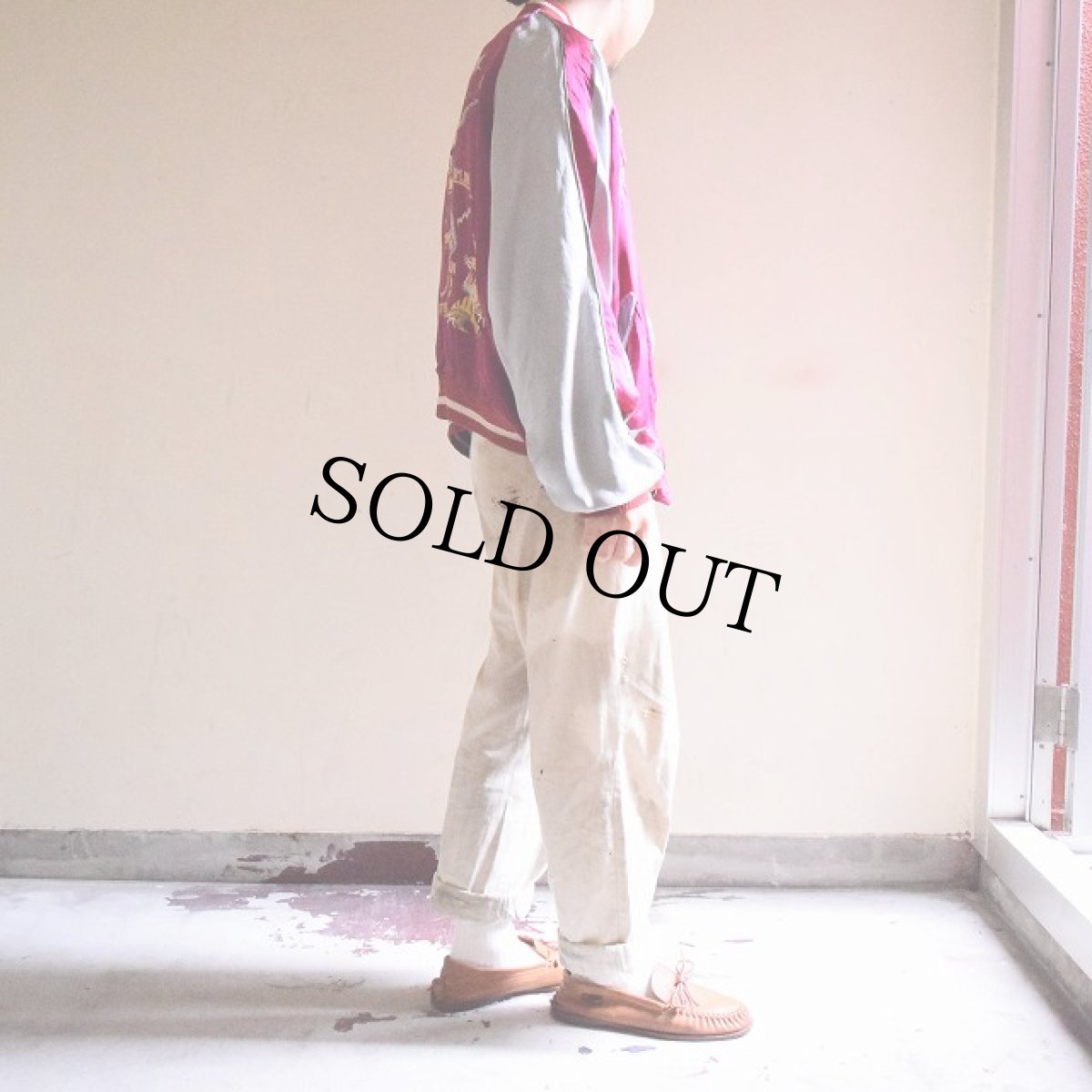 画像5: 50's "Korea 38'LINE" 38度線サテンスカジャン (5)