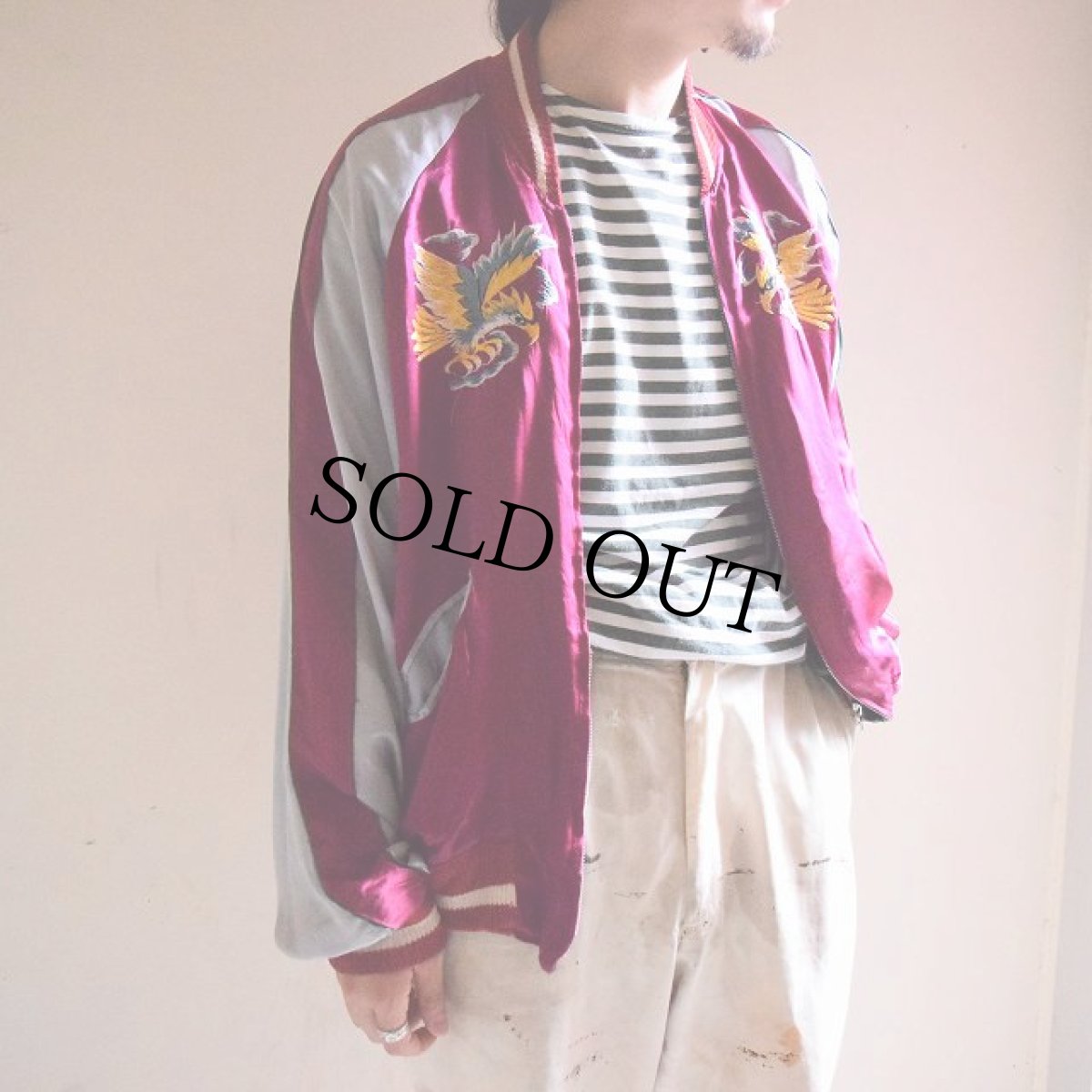 画像4: 50's "Korea 38'LINE" 38度線サテンスカジャン (4)