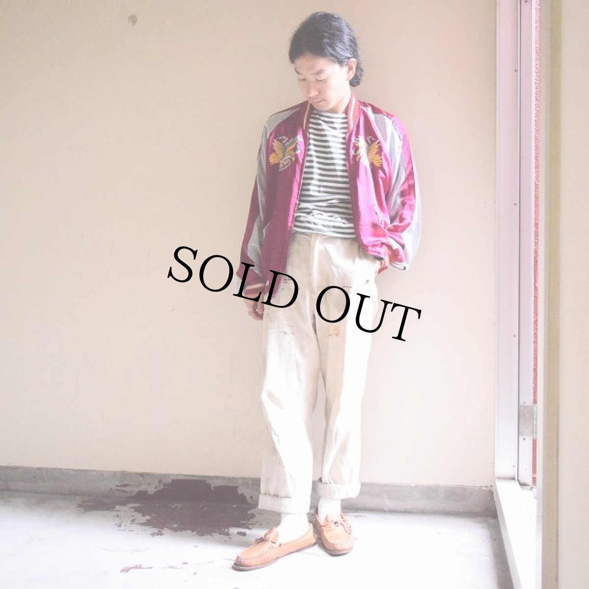 画像3: 50's "Korea 38'LINE" 38度線サテンスカジャン (3)