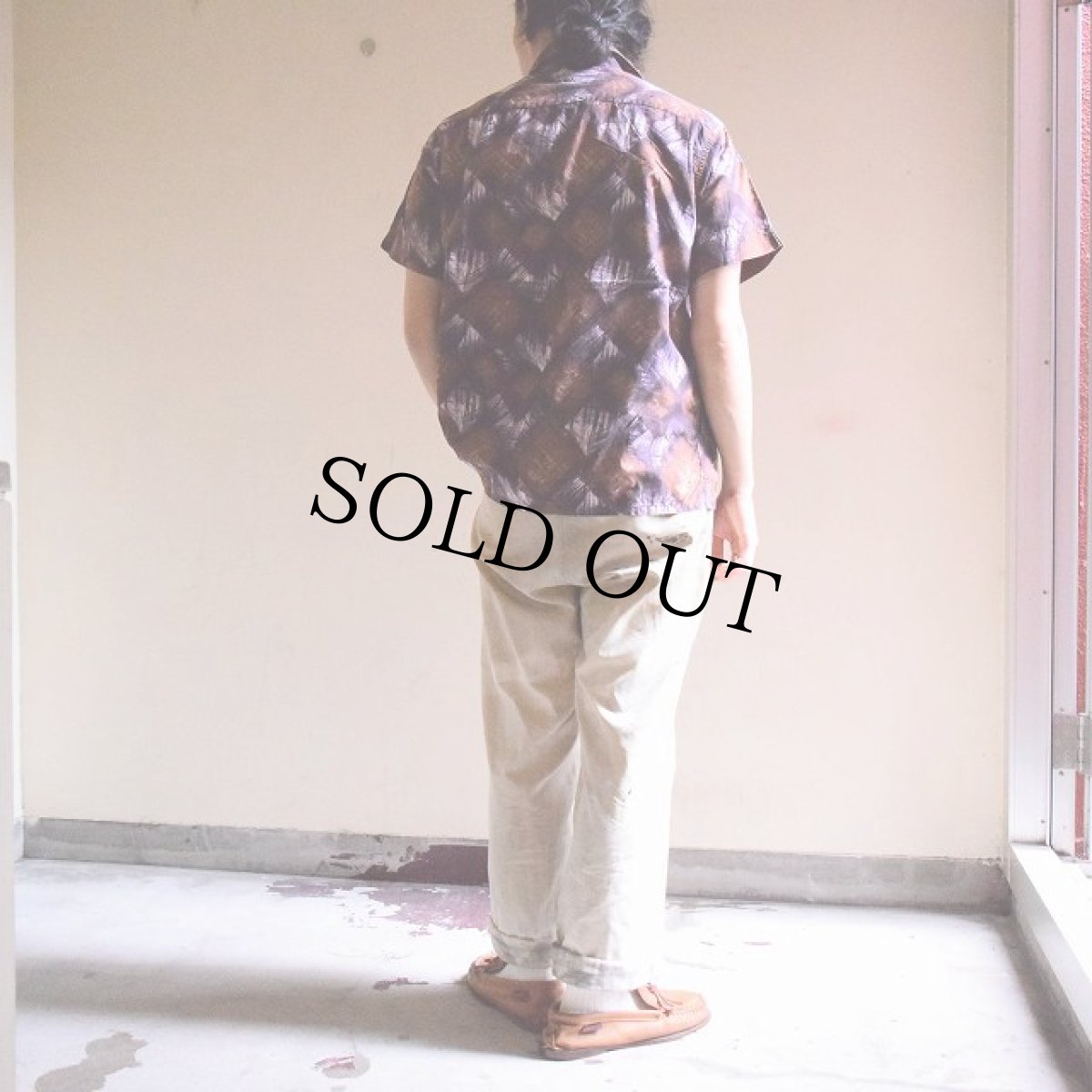 画像5: 60's Mac Dell コットン総柄開襟シャツ (5)