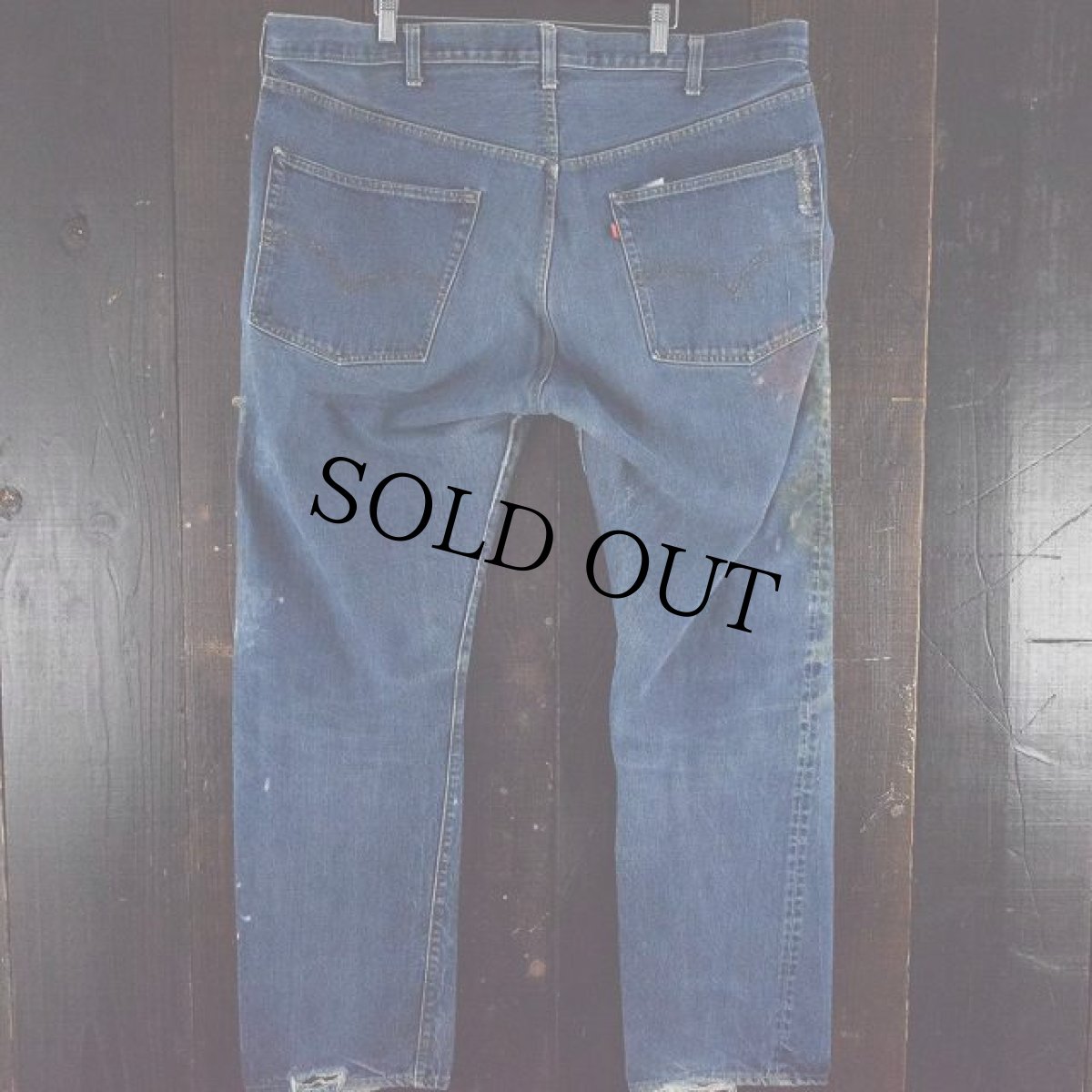 画像2: 1970's Levi's 505 66single デニムパンツ ペンキ付き (2)