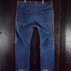 画像2: 1970's Levi's 505 66single デニムパンツ ペンキ付き (2)