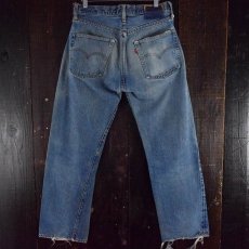 画像2: 60's〜70's LEVI'S 501 BIGE デニムパンツ W31 (2)