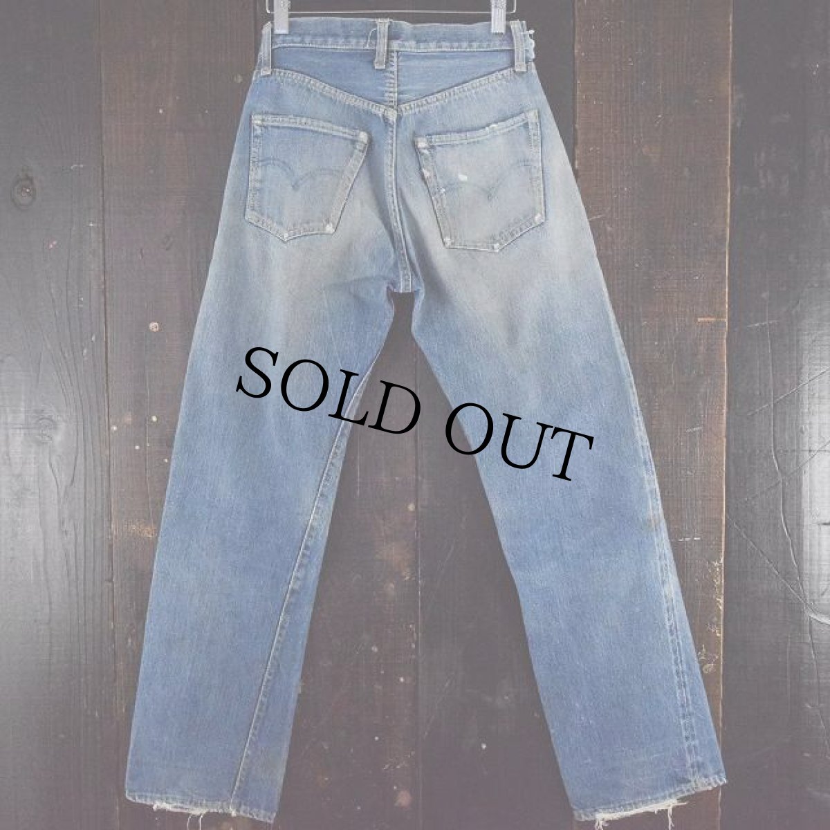 画像2: 1950's LEVI'S 501XX 革パッチ デニムパンツ (2)