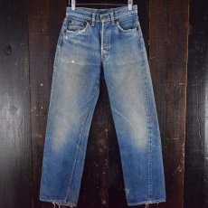 画像1: 1950's LEVI'S 501XX 革パッチ デニムパンツ (1)