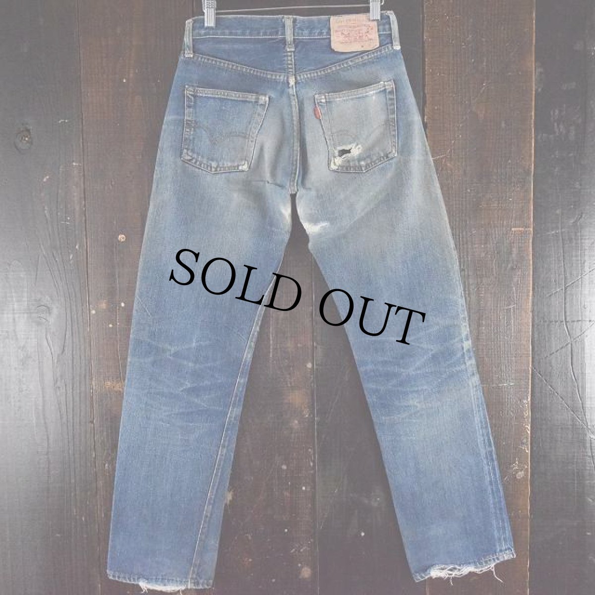 画像2: 1960's LEVI'S 502 BIGE デニムパンツ (2)