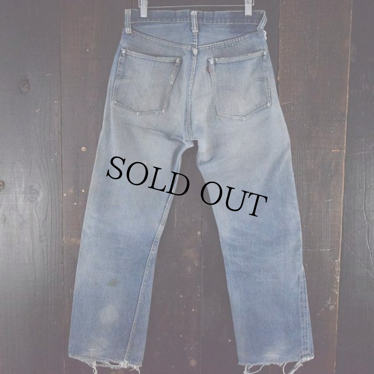 画像2: 1950's LEVI'S 501XX 革パッチ デニムパンツ (2)