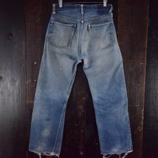 画像2: 1950's LEVI'S 501XX 革パッチ デニムパンツ (2)