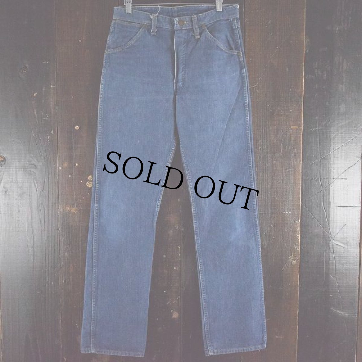 画像2: 1960's Wrangler 11MWZ 斜めベル デニムパンツ (2)