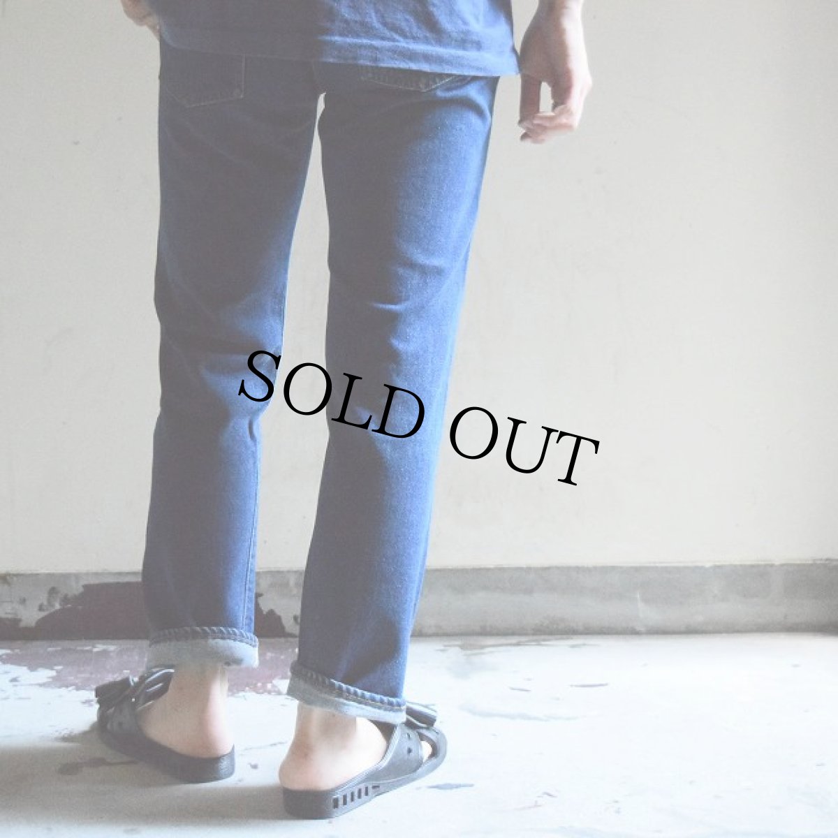 画像6: 1960's〜 LEVI'S 501 BIGE デニムパンツ 濃色 W28 (6)