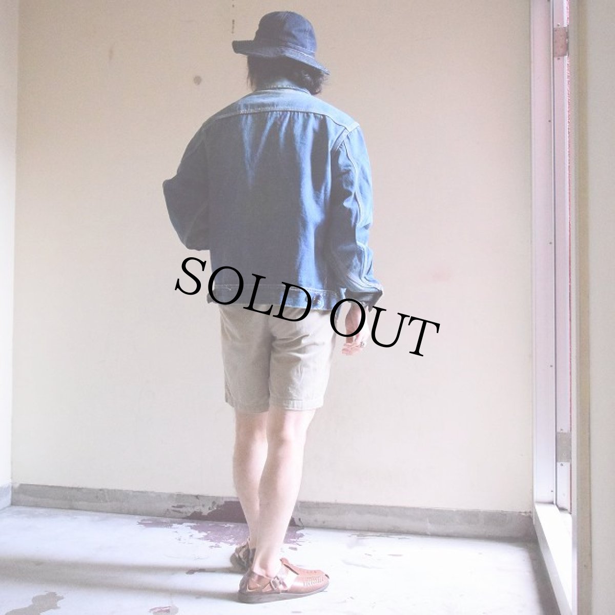 画像5: 70's Lee 91-B デニムジャケット ガンジャペイント入り (5)