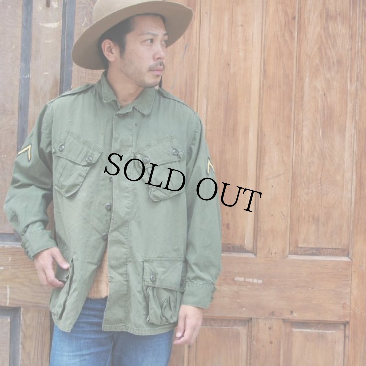 画像2: 60's US.ARMY ジャングルファティーグジャケット 1st パッチ付き (2)