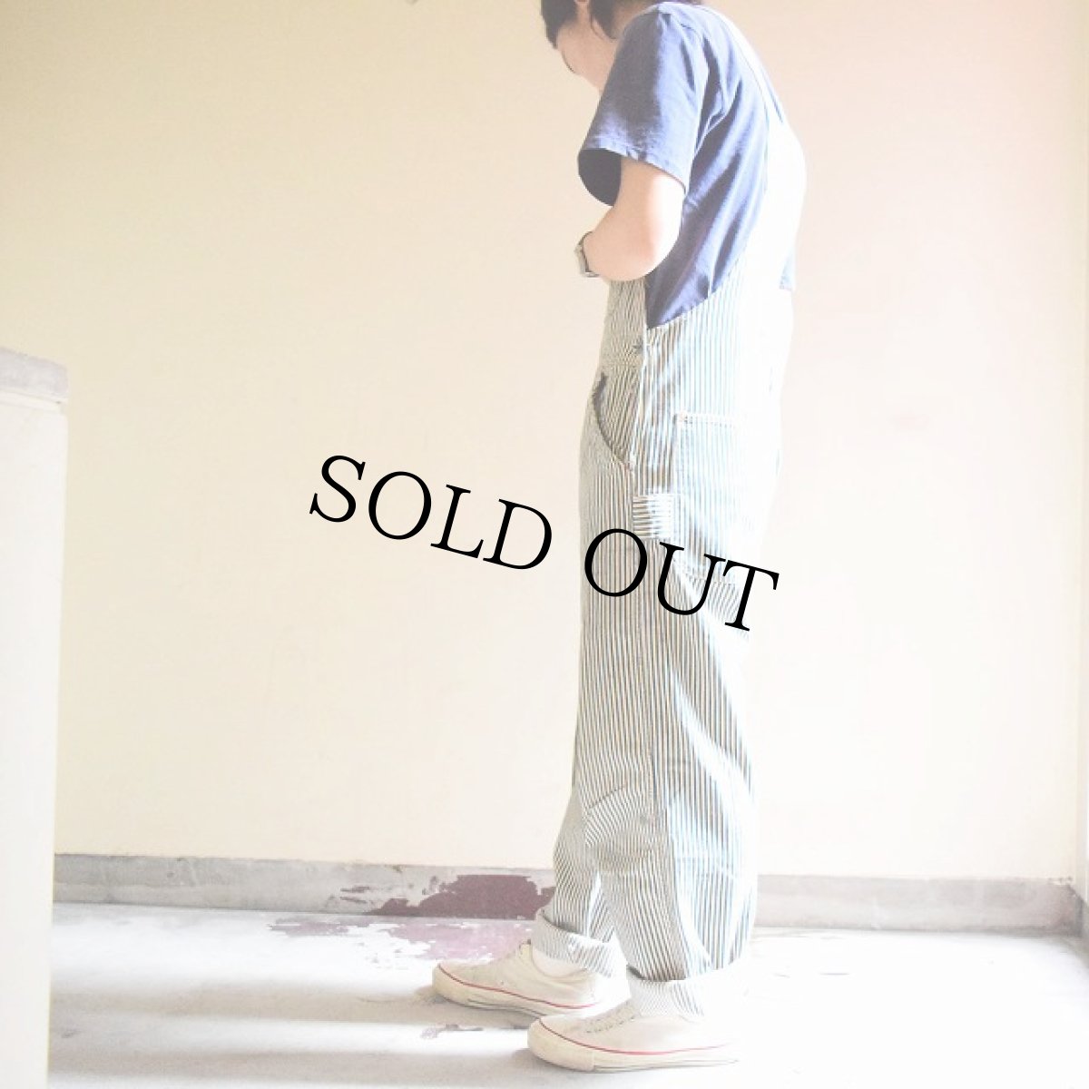 画像3: 40's JCPenny PAYDAY ヒッコリーオーバーオール (3)