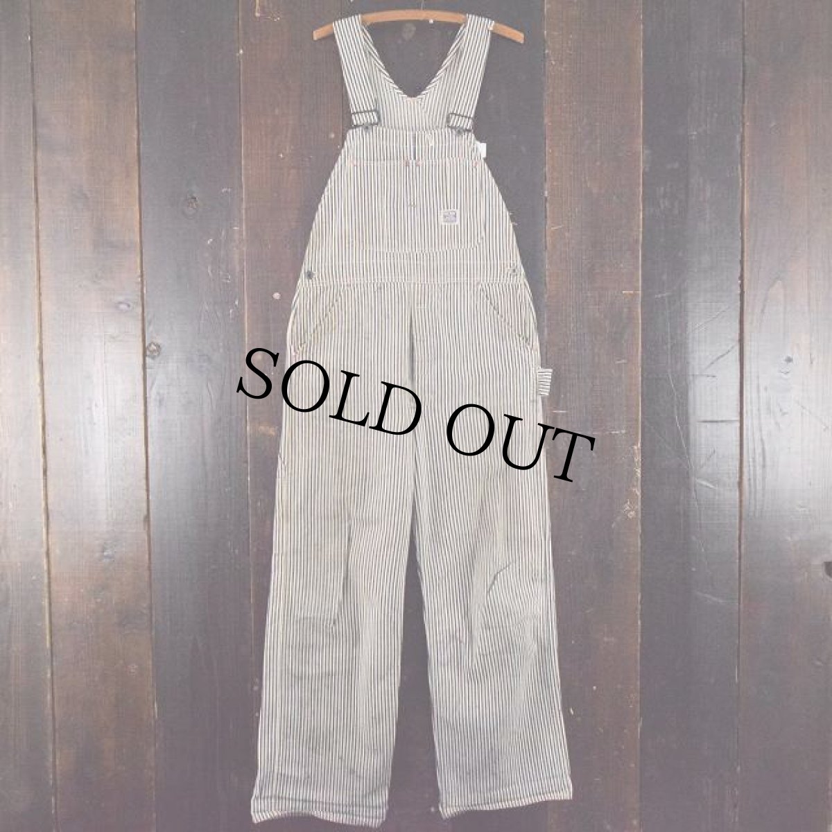 画像2: 40's JCPenny PAYDAY ヒッコリーオーバーオール (2)