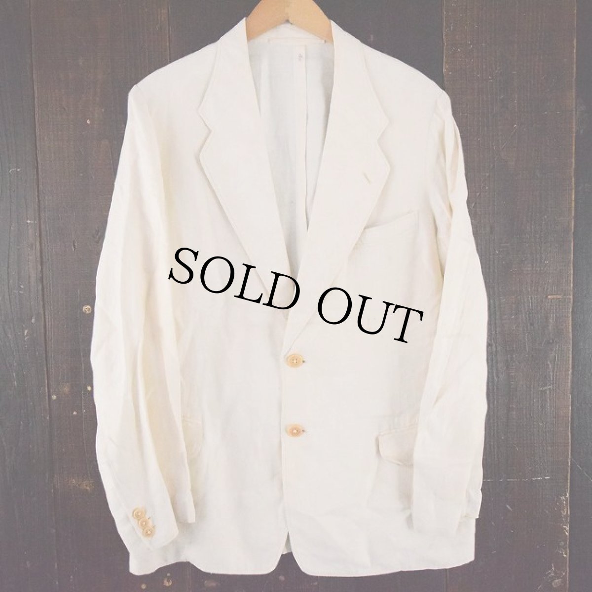 画像2: 40's リネンサックジャケット (2)