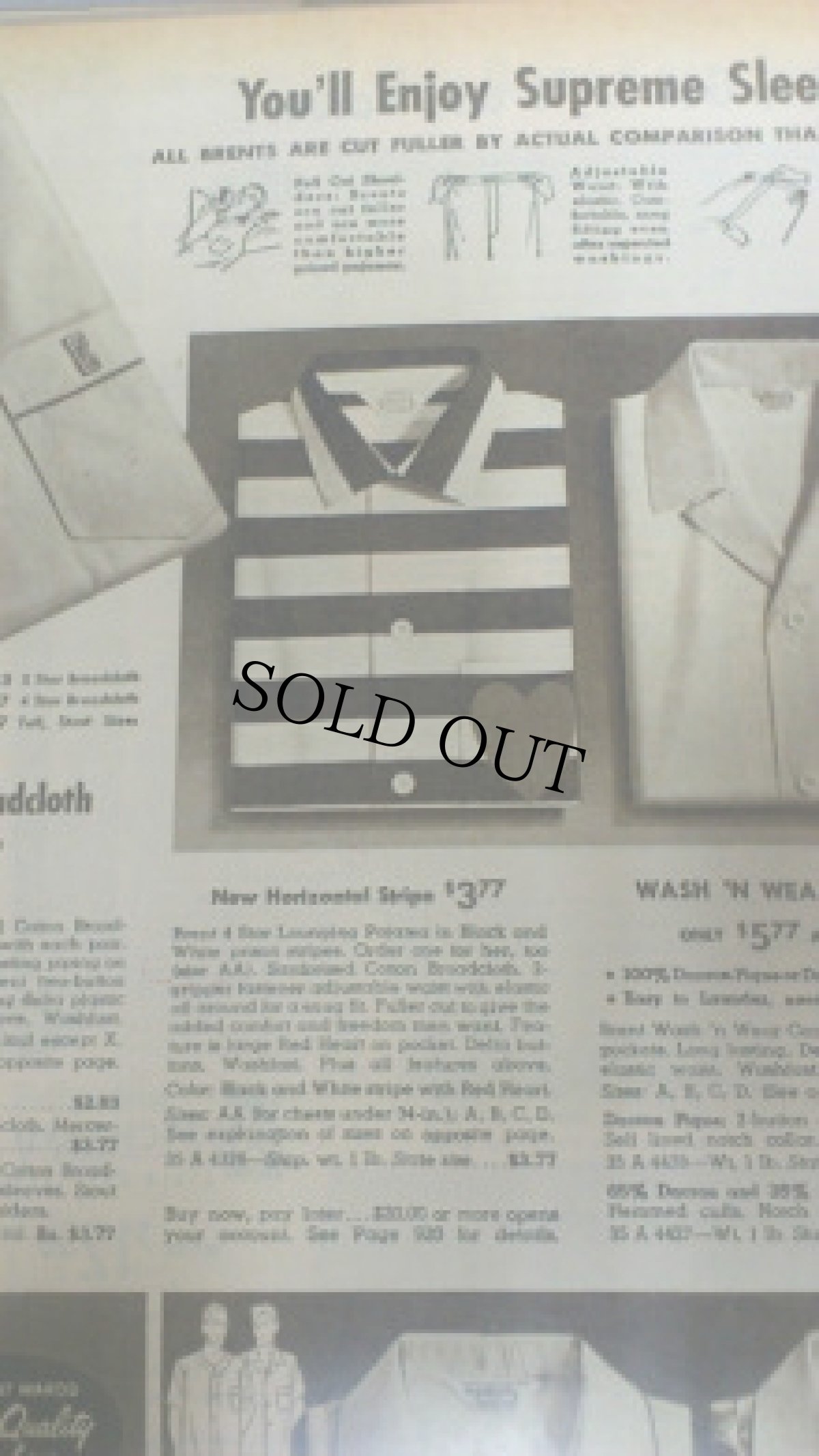 画像2: 50's〜60's Ainsbrooke 囚人コスチュームシャツ&イージーパンツ SETUP (2)