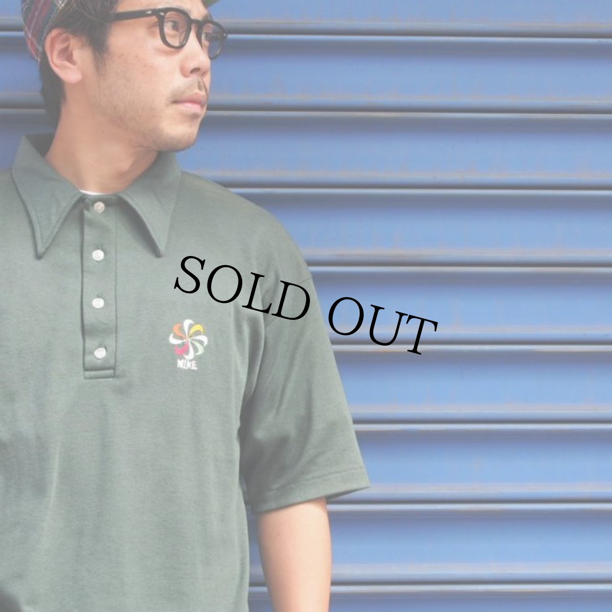 画像3: 70's NIKE 風車刺繍ポロシャツ Champion バータグボディ (3)