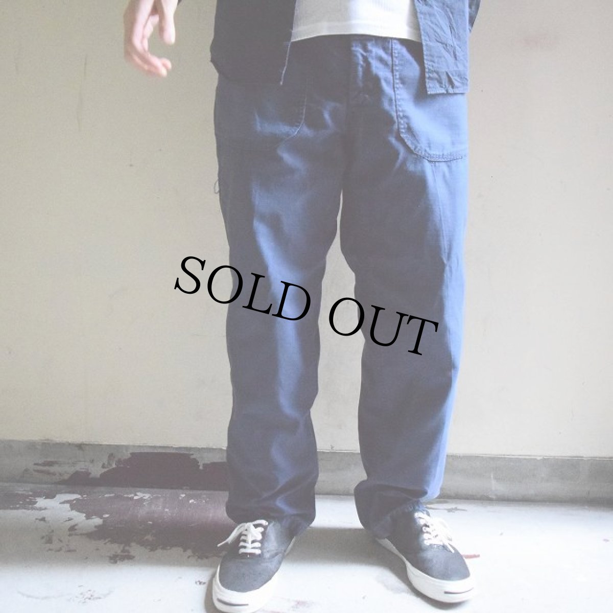 画像4: 70's US.NAVY TROUSERS DARK BLUE ユーティリティーベイカーパンツ "KASTER,R.A." 刺繍入り (4)