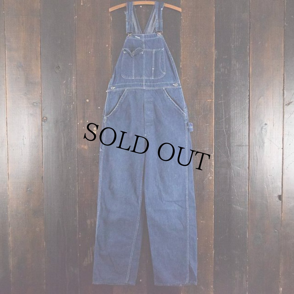 画像3: 40's〜50's 月桂樹ボタン デニムオーバーオール (3)