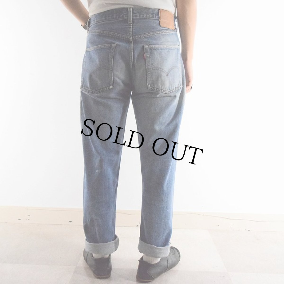 画像5: 60's〜70's LEVI'S 501 BIGE デニムパンツ W31 (5)