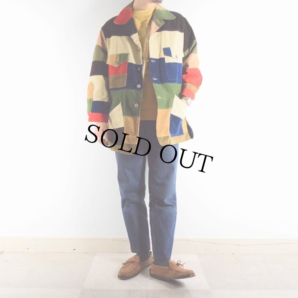 画像8: 60's〜70's L.L.Bean 筆記体タグ クレイジーパターン コーデュロイジャケット (8)