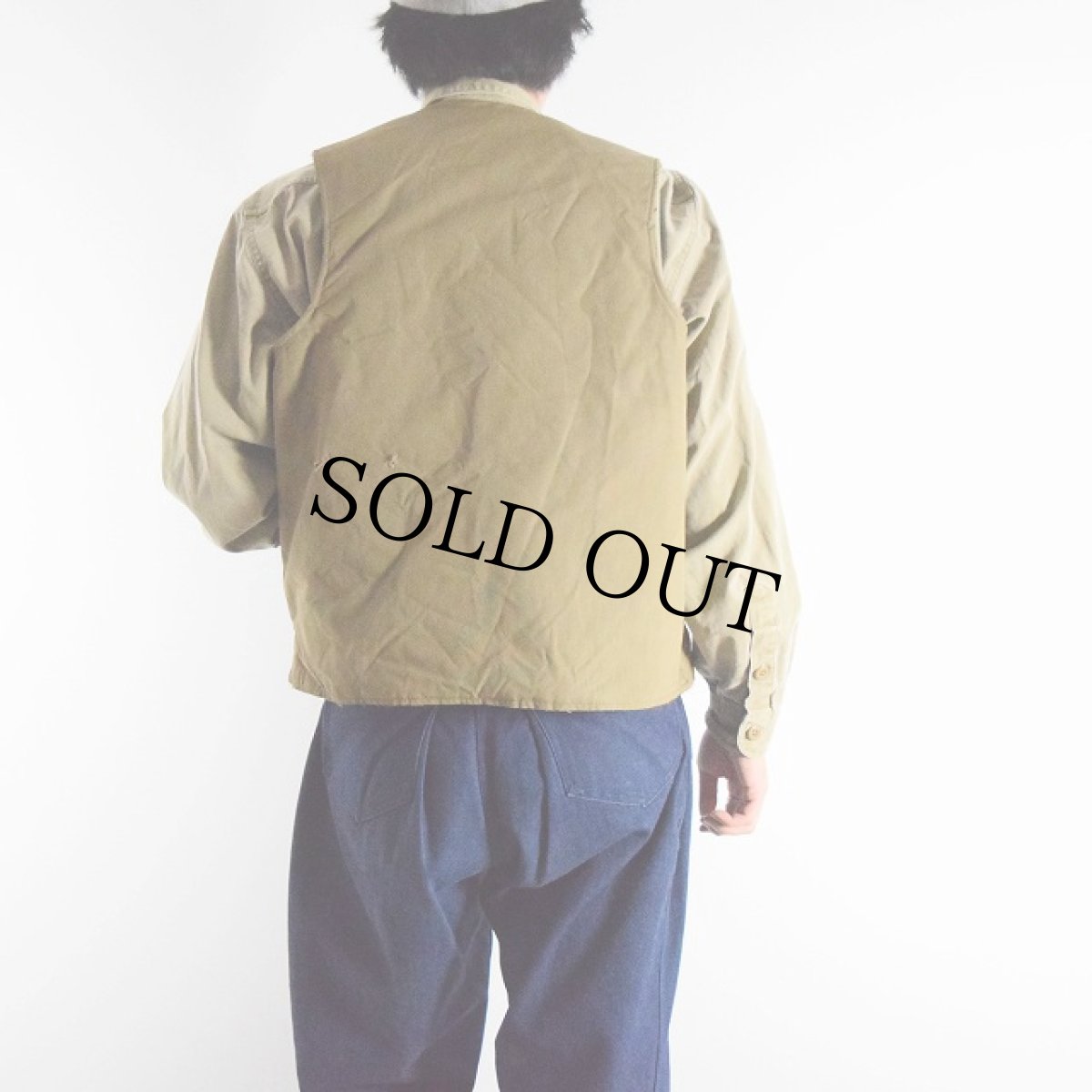 画像5: 40's US.NAVY DEMOTEX-ED製 アルパカデッキベスト (5)