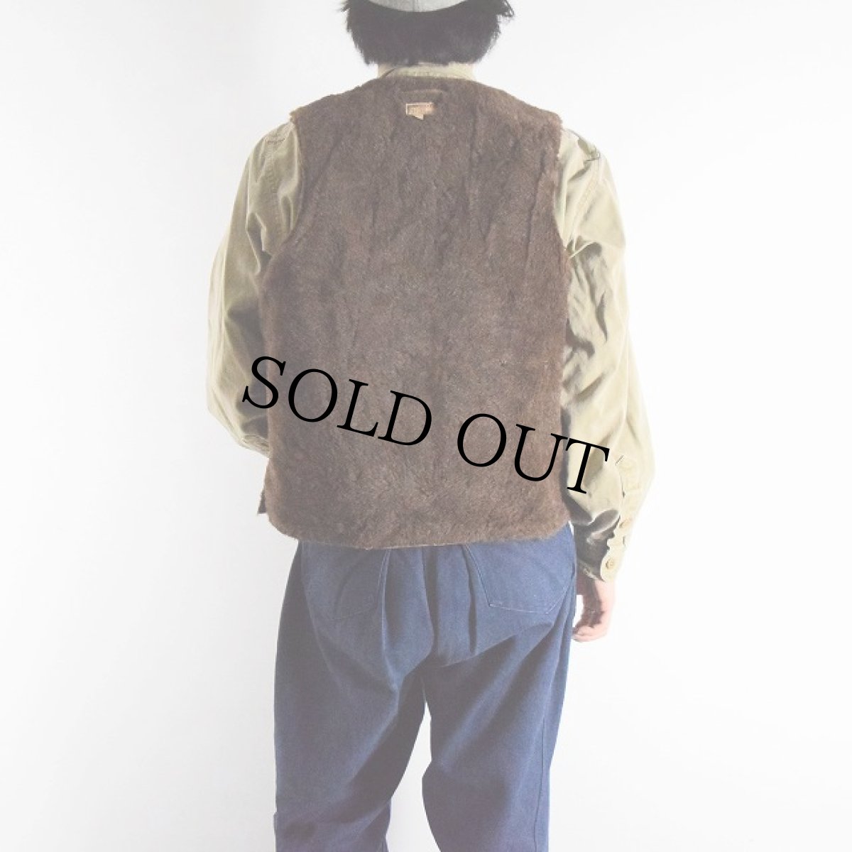 画像8: 40's US.NAVY DEMOTEX-ED製 アルパカデッキベスト (8)