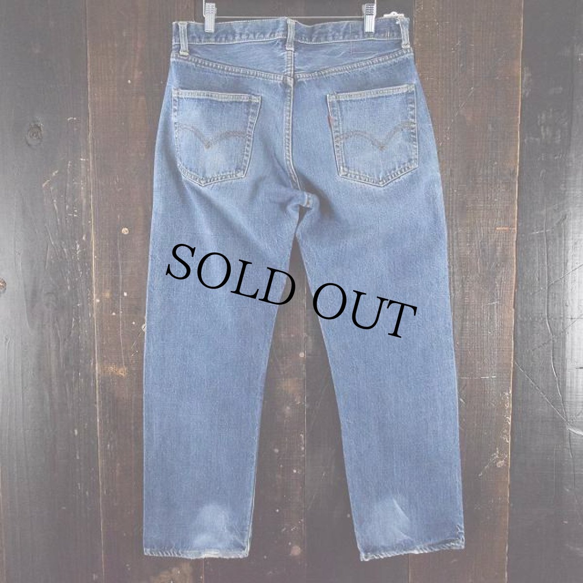 画像2: 60's LEVI'S 502 BIGE デニムパンツ W35 (2)