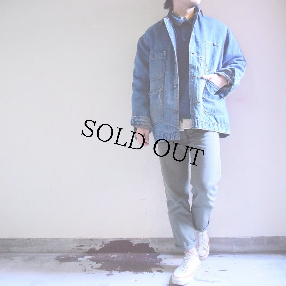 画像2: 60's MONTGOMERY WARD ブランケット付きデニムカバーオール (2)