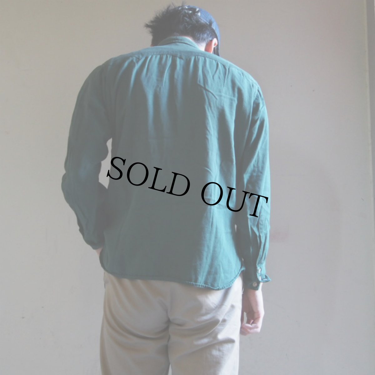 画像3: 50's LEVI'S BIGE ショートホーン ウエスタンシャツ M位 (3)