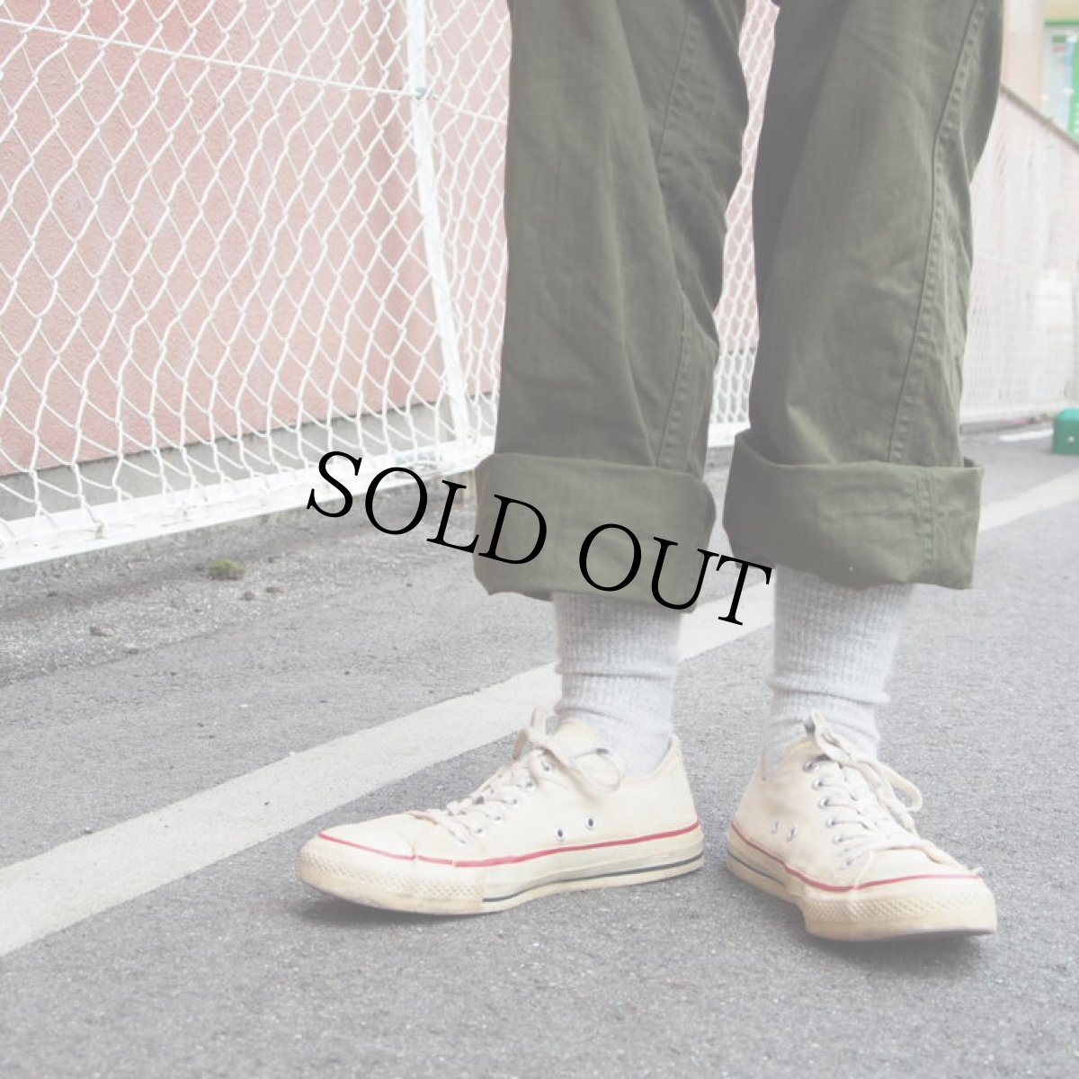 画像2: 80's CONVERSE ALLSTAR 当て布付き 26.5-27.0cm (2)