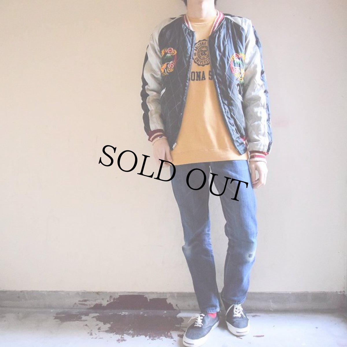 画像5: 50's "JAPAN" 虎×龍×富士 スカジャン (5)