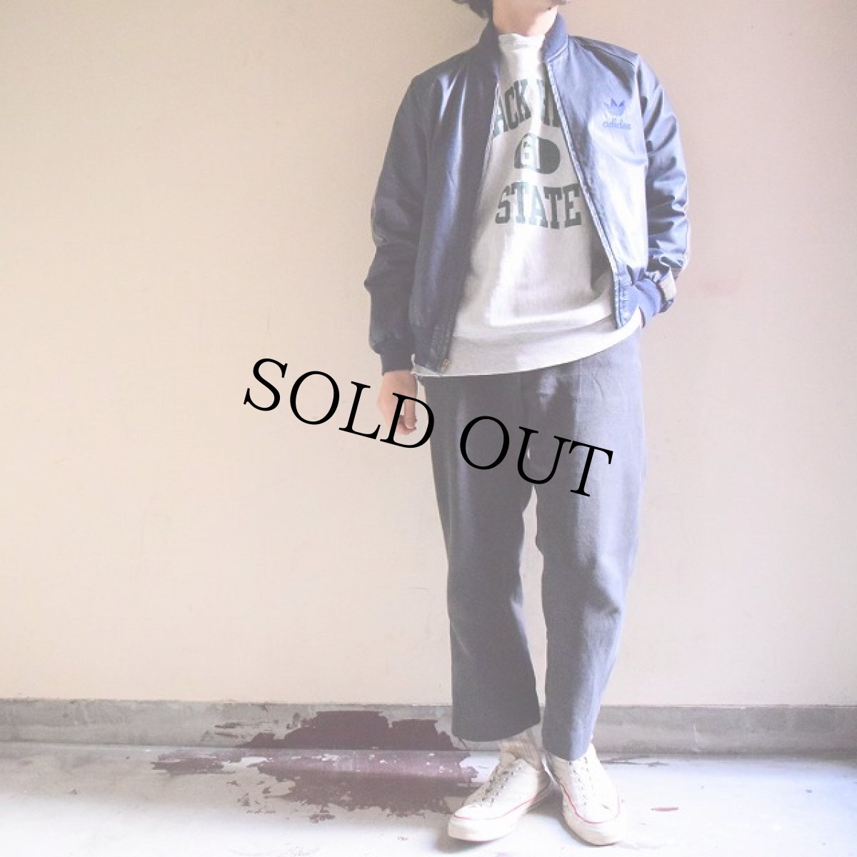 画像3: 1980's adidas レザートラックブルゾン M位 (3)