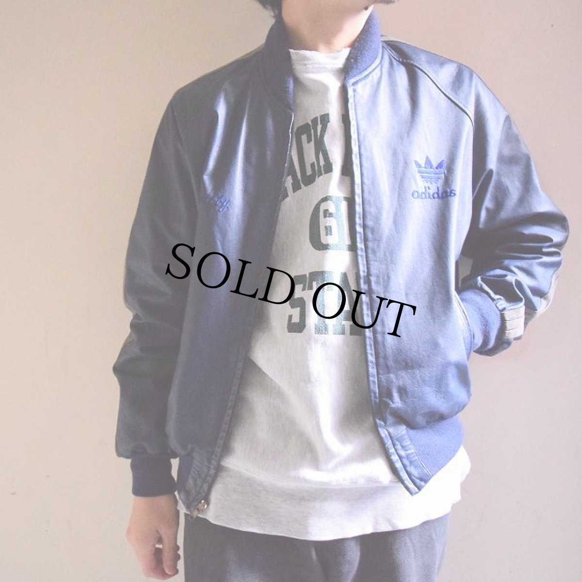画像4: 1980's adidas レザートラックブルゾン M位 (4)