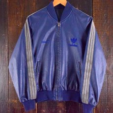 画像1: 1980's adidas レザートラックブルゾン M位 (1)