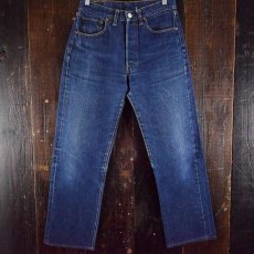 画像2: 1960's LEVI'S 501 BIGE A TYPE デニムパンツ W29 濃色 (2)