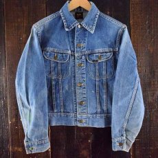 画像8: 50's Lee 101-J "WEAR Lee RIDERS" チェーンステッチ デニムジャケット 34 (8)