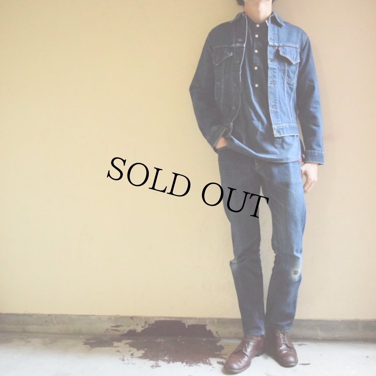 画像2: 60's LEVI'S 557XX ギャラ入り デニムジャケット 3rd 32 (2)