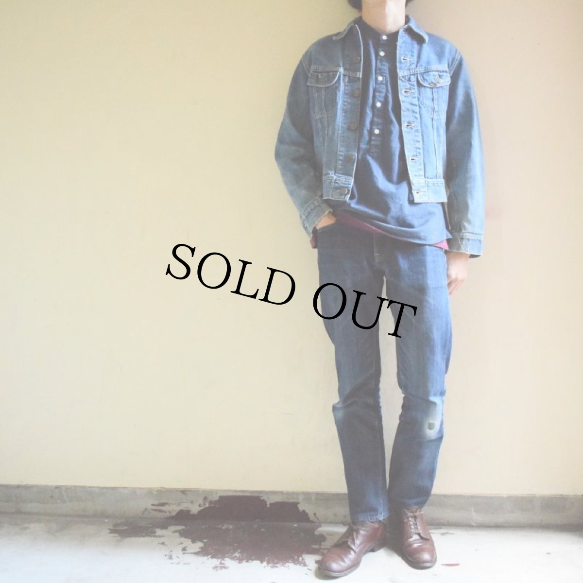 画像2: 50's Lee 101-J "WEAR Lee RIDERS" チェーンステッチ デニムジャケット 34 (2)