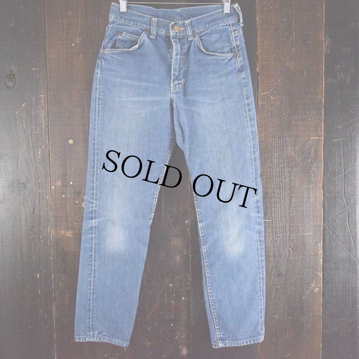 画像2: 60's Lee Leens テーパードデニムパンツ W29 (2)