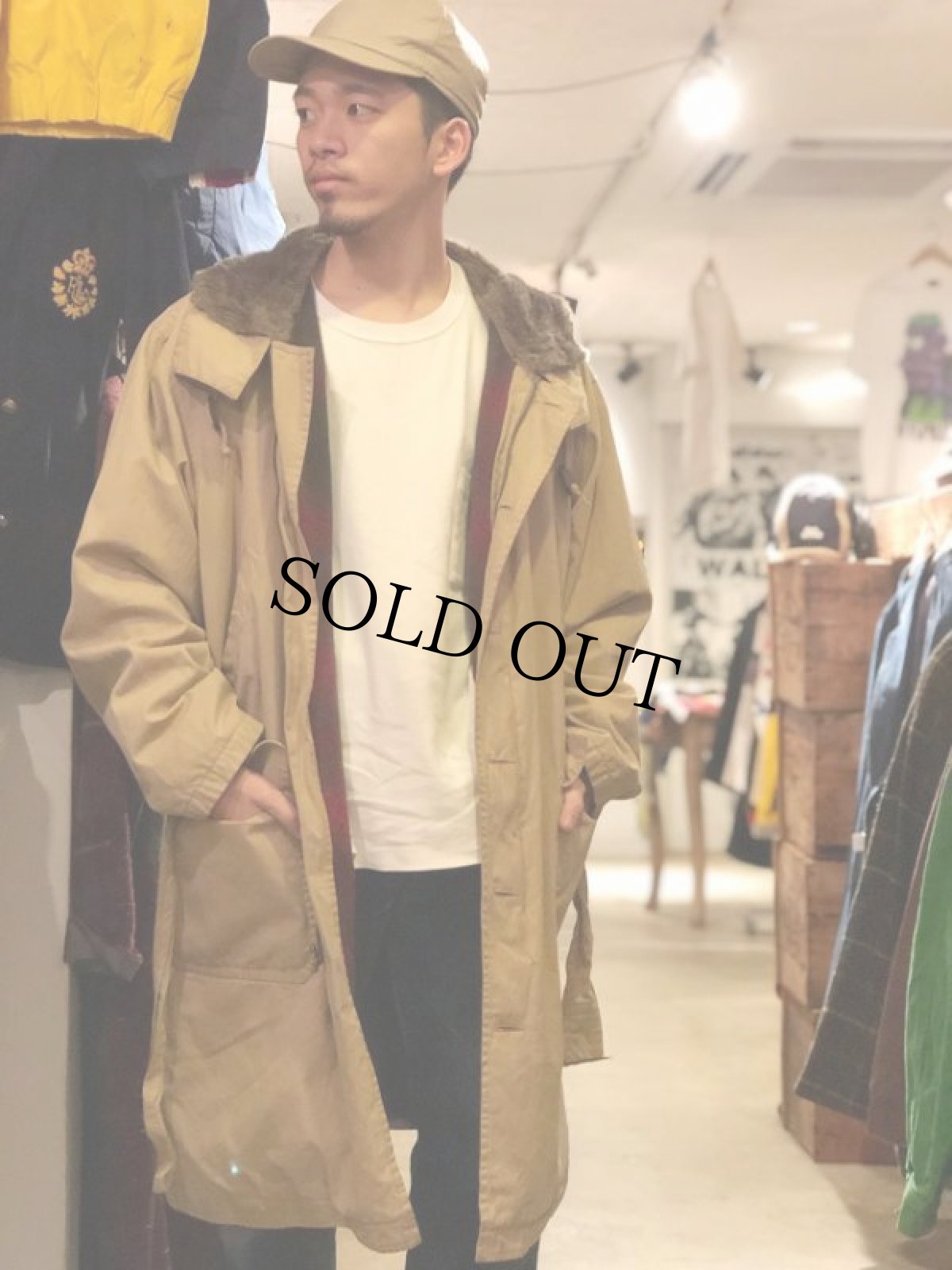 画像3: 90's Ralph Lauren "WWII USN デッキコートデザイン" ブランケット付き ラビットフードコート (3)