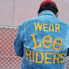 画像1: 50's Lee 101-J "WEAR Lee RIDERS" チェーンステッチ デニムジャケット 34 (1)