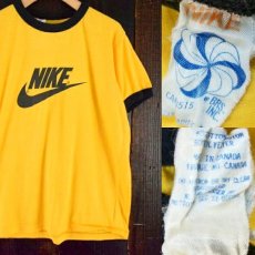 画像1: 70's NIKE BRS表記 風車タグ カナダ製 ロゴプリントTシャツ (1)