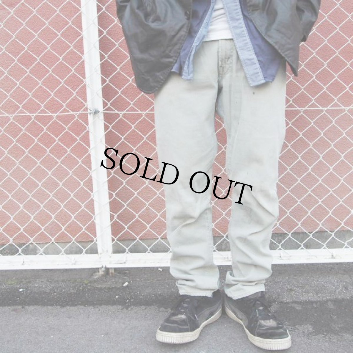 画像4: 1960's LEVI'S 911K BIGE テーパードピケパンツ W33 (4)