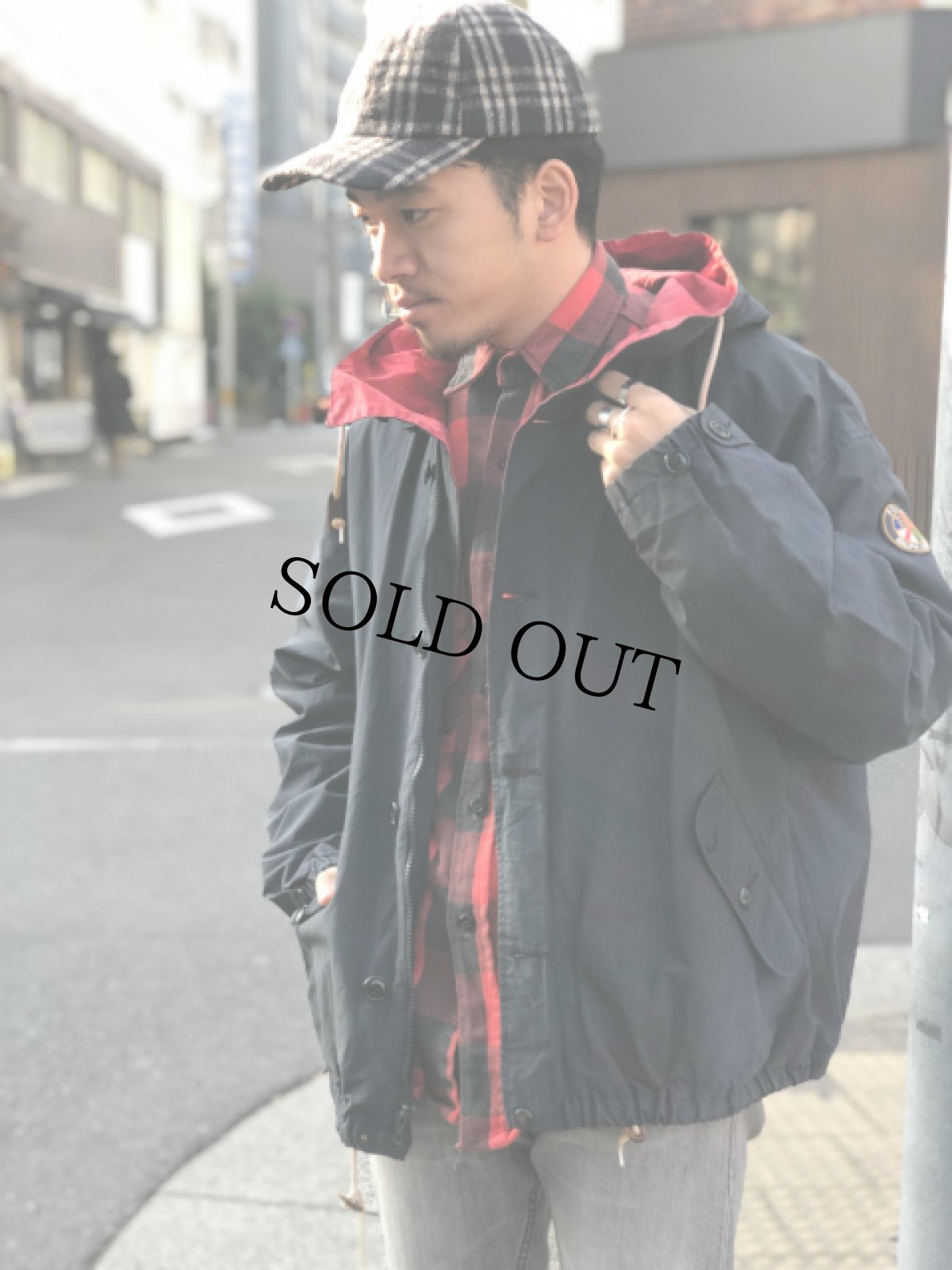 画像6: 90's Ralph Lauren "クッキーパッチ" コットンナイロン フードジャケット (6)