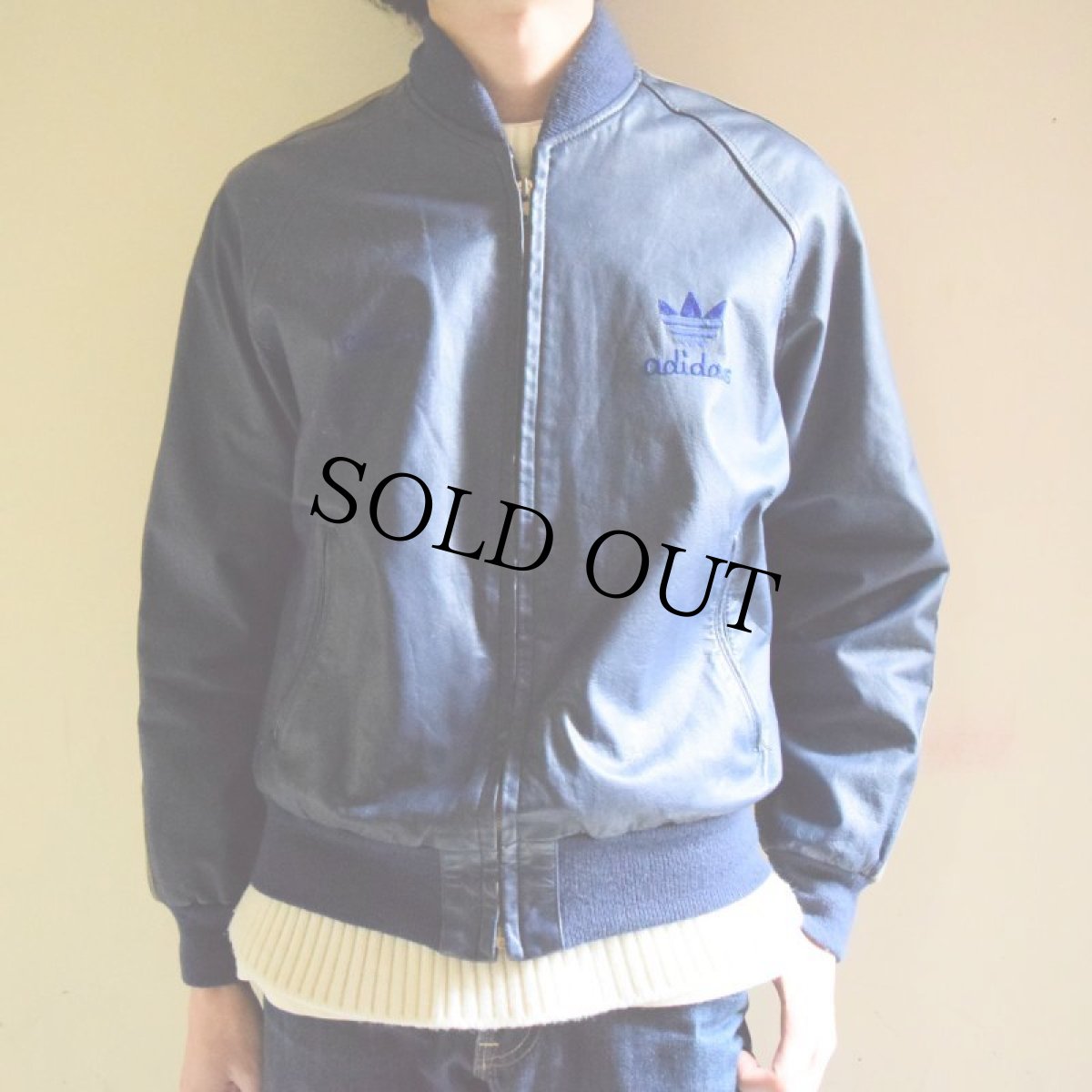 画像5: 1980's adidas レザートラックブルゾン M位 (5)