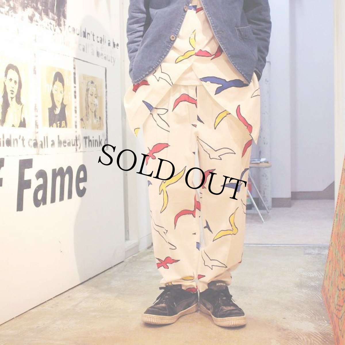 画像5: 60's〜70's A California Poppy By Lanz カモメ柄シャツ&パンツ SETUP (5)