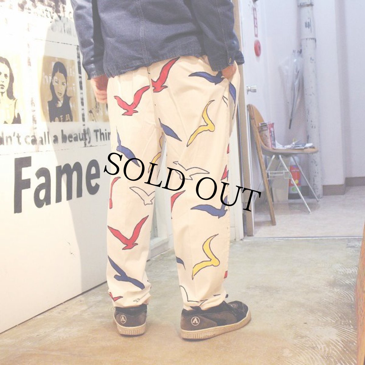 画像6: 60's〜70's A California Poppy By Lanz カモメ柄シャツ&パンツ SETUP (6)