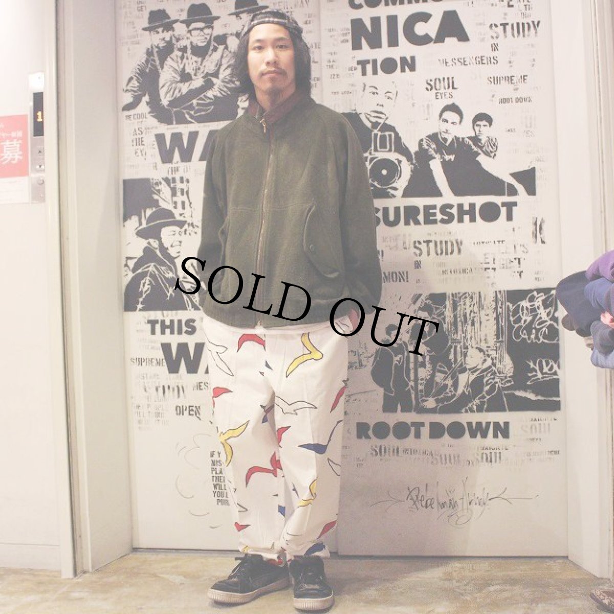 画像3: 60's〜70's A California Poppy By Lanz カモメ柄シャツ&パンツ SETUP (3)